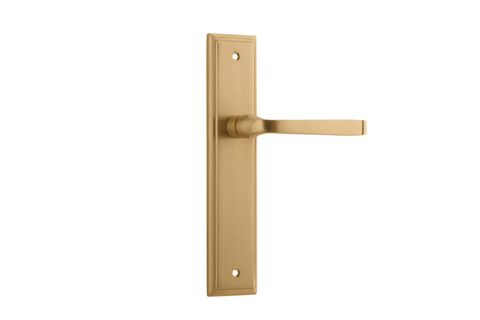 Door TRA15244 Lever Annecy Stepped Latch Brushed Brass H240xw50xp65mm