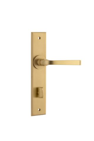 Dr TRA15288P85 Lvr Annecy Chamfered Priv B/Brass Ctc85mm H240xw50xp65mm