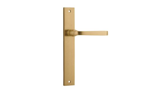 Door TRA15708 Lever Annecy Rectangular Latch B/Brass H240xw38xp65mm
