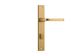 Door TRA15708P85 Lever Annecy Rect Priv B/Brass Ctc85mm H240xw38xp65mm