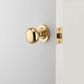 Iver TRA0200 0200 Cambridge Door Knob Round Rose Pair C/Fix PB