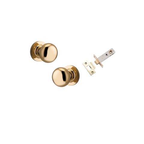 Iver Cambridge Round Rose Passage Knob Kit W/ Latch