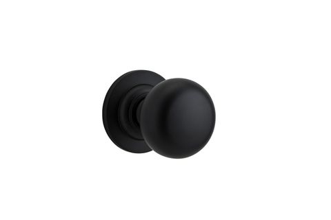 Iver TRA0203 0203 Cambridge Door Knob Round Rose Pair C/Fix MB