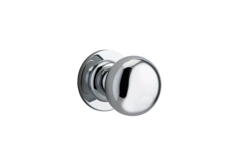 Iver TRA0204 0204 Cambridge Door Knob Round Rose Pair C/Fix PC