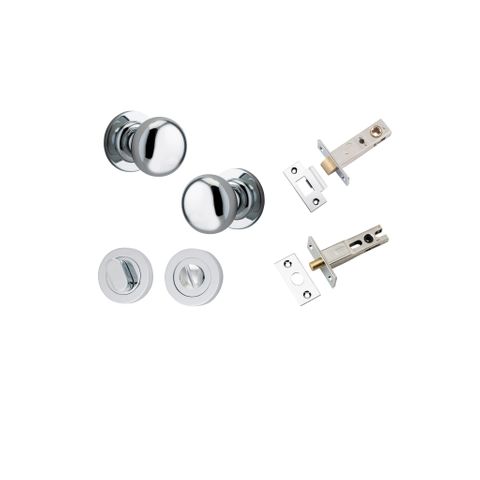 Iver TRA0204KPRIV60 Cambridge Knob Round Rose Privacy Kit 60mm Backset PC