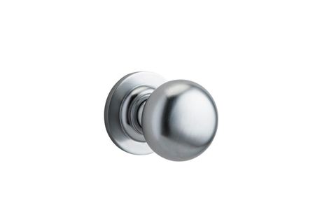 Iver TRA0205 0205 Cambridge Door Knob Round Rose Pair C/Fix Bc