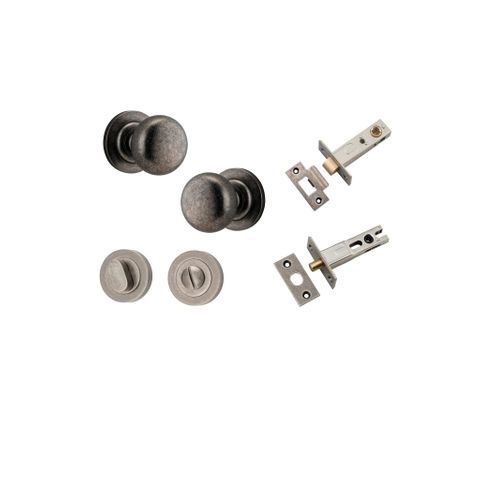 Iver TRA0207KPRIV60 Cambridge Knob Round Rose Privacy Kit 60mm Backset Dn
