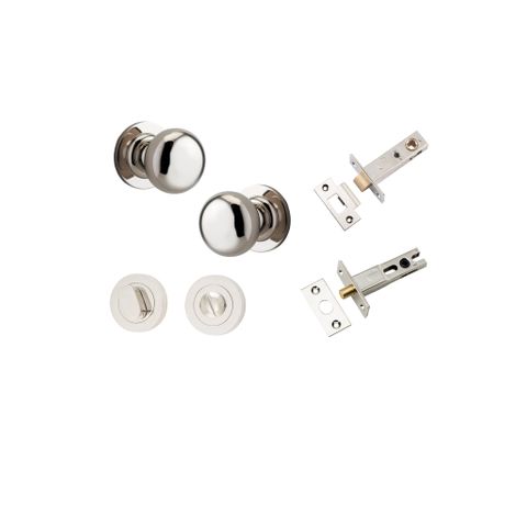 Iver TRA0208KPRIV60 Cambridge Knob Round Rose Privacy Kit 60mm Backset Pn