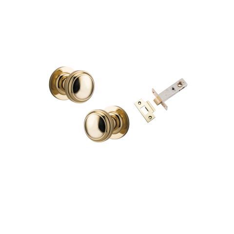 Iver Paddington Round Rose Passage Knob Kit W/ Latch
