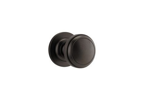 Iver TRA0211 0210 Paddington Door Knob Round Rose Pair C/Fix SB