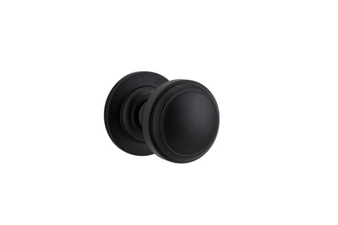 Iver TRA0213 0210 Paddington Door Knob Round Rose Pair C/Fix MB
