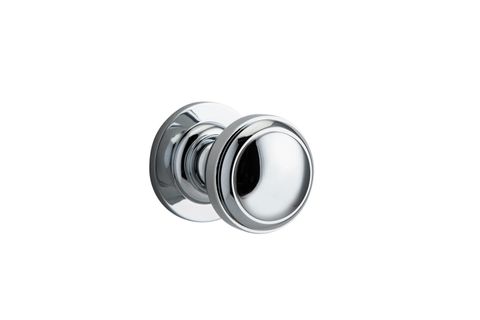 Iver TRA0214 0210 Paddington Door Knob Round Rose Pair C/Fix PC