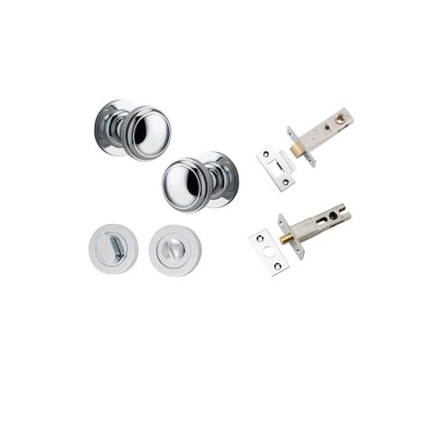Iver TRA0214KPRIV60 Paddington Knob Round Rose Privacy Kit 60mm Backset PC