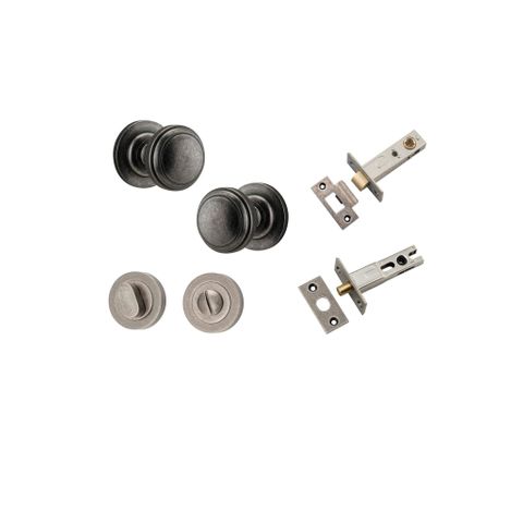 Iver TRA0217KPRIV60 Paddington Knob Round Rose Privacy Kit 60mm Backset Dn