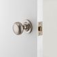 Iver TRA0219 0219 Paddington Door Knob Round Rose Pair C/Fix SN