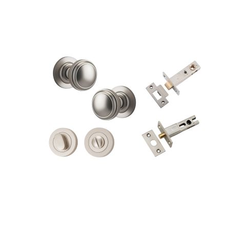 Iver TRA0219KPRIV60 Paddington Knob Round Rose Privacy Kit 60mm Backset SN