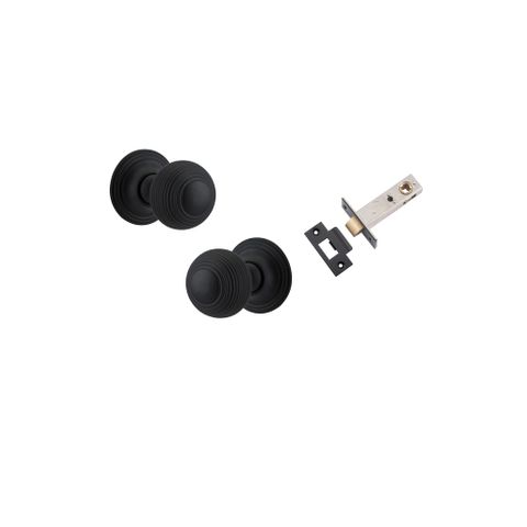 Iver TRA0223KPASS60 Guildford Knob Round Rose Passage Kit 60mm Backset MB