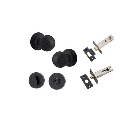 Iver TRA0223KPRIV60 Guildford Knob Round Rose Privacy Kit 60mm Backset MB