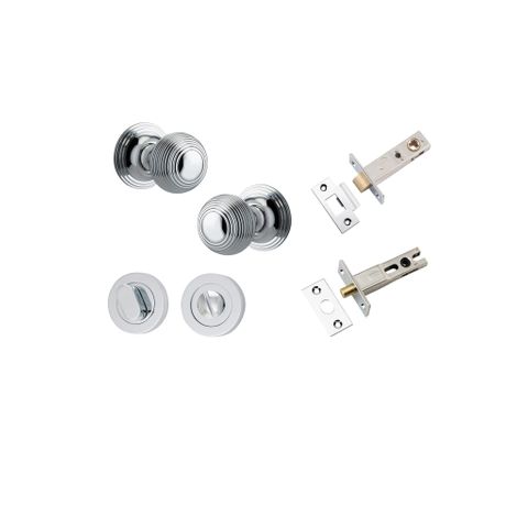 Iver TRA0224KPRIV60 Guildford Knob Round Rose Privacy Kit 60mm Backset PC
