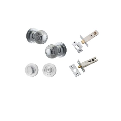 Iver TRA0225KPRIV60 Guildford Knob Round Rose Privacy Kit 60mm Backset Bc