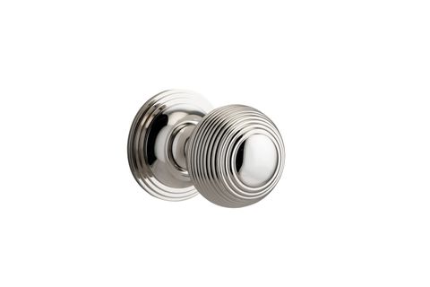 Iver TRA0228 0228 Guildford Door Knob Round Rose Pair C/Fix Pn