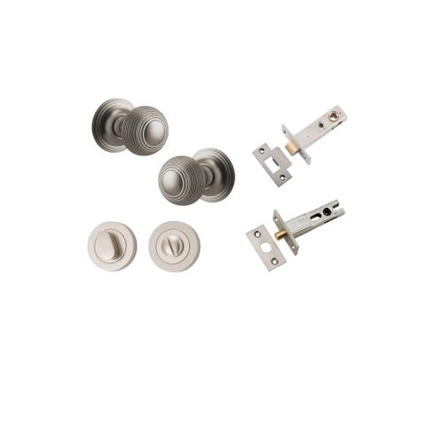 Iver TRA0229KPRIV60 Guildford Knob Round Rose Privacy Kit 60mm Backset SN