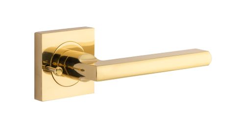 Iver Baltimore Square Rose Privacy Lever Kit W/ Latch