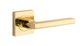 Iver TRA0270KIBPRIV60 Baltimore Door Lever Square Rose Inbuilt Privacy Kit PB