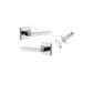 Iver TRA0274KIBPRIV60 Baltimore Door Lever Square Rose Inbuilt Privacy Kit PC