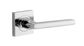 Iver TRA0274KIBPRIV60 Baltimore Door Lever Square Rose Inbuilt Privacy Kit PC