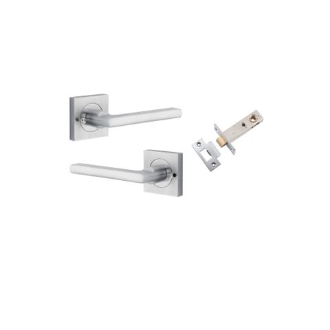 Iver TRA0275KIBPRIV60 Baltimore Door Lever Square Rose Inbuilt Privacy Kit Bc