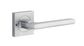 Iver TRA0275KIBPRIV60 Baltimore Door Lever Square Rose Inbuilt Privacy Kit Bc