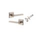 Iver TRA0279KIBPRIV60 Baltimore Door Lever Square Rose Inbuilt Privacy Kit SN