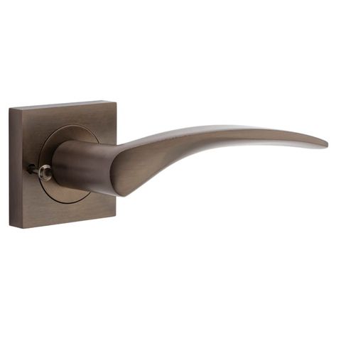 Iver Oxford Square Rose Privacy Lever Kit W/ Latch