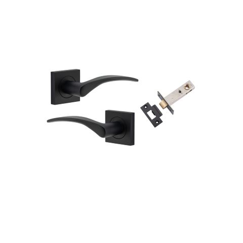 Iver TRA0283KPASS60 Oxford Door Lever Square Rose Passage Kit MB