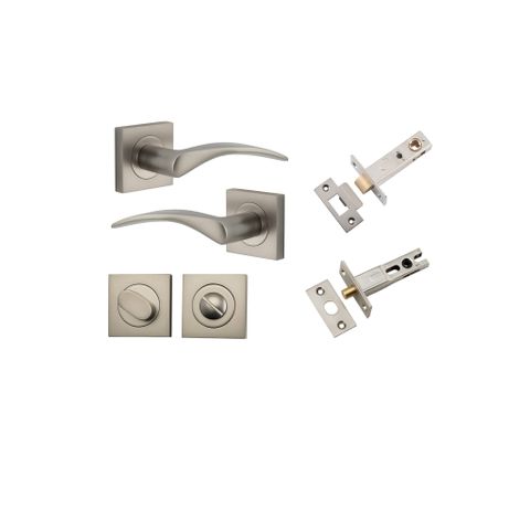 Iver TRA0289KPRIV60 Oxford Door Lever Square Rose Privacy Kit SN