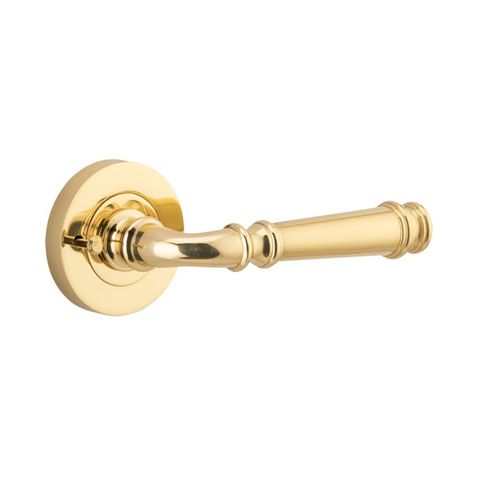Iver Verona Round Rose Privacy Lever Kit W/ Latch