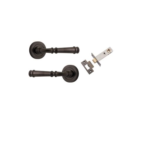 Iver TRA0311KPASS60 Verona Door Lever Round Rose Passage Kit SB