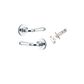 Iver TRA0314KIBPRIV60 Verona Door Lever Round Rose Inbuilt Privacy Kit PC