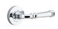 Iver TRA0314KIBPRIV60 Verona Door Lever Round Rose Inbuilt Privacy Kit PC