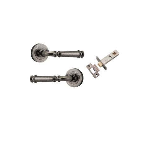 Iver TRA0317KPASS60 Verona Door Lever Round Rose Passage Kit Dn