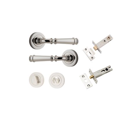 Iver TRA0318KPRIV60 Verona Door Lever Round Rose Privacy Kit Pn