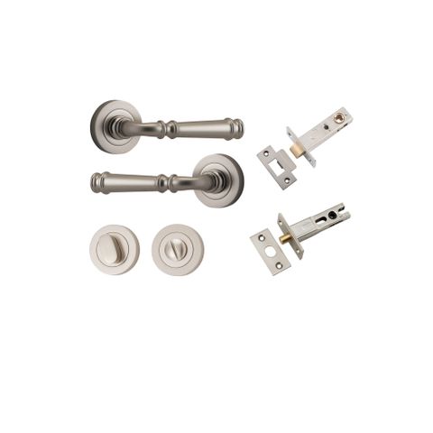 Iver TRA0319KPRIV60 Verona Door Lever Round Rose Privacy Kit SN
