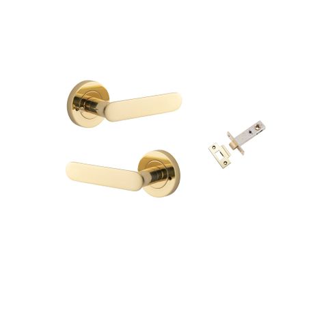Iver Bronte Round Rose Privacy Lever Kit W/ Latch