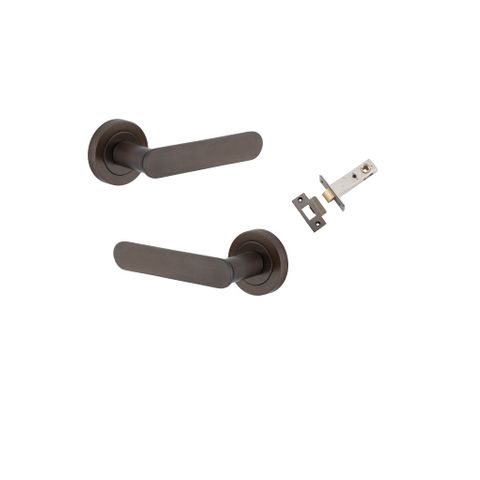 Iver TRA0331KPASS60 Bronte Door Lever Round Rose Passage Kit SB