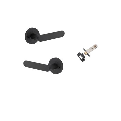 Iver TRA0333KIBPRIV60 Bronte Door Lever Round Rose Inbuilt Privacy Kit MB