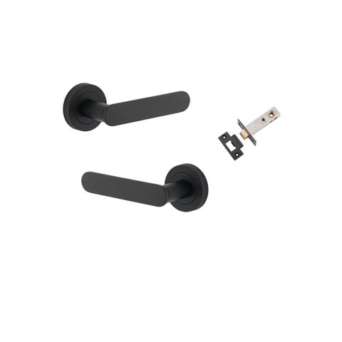 Iver TRA0333KPASS60 Bronte Door Lever Round Rose Passage Kit MB