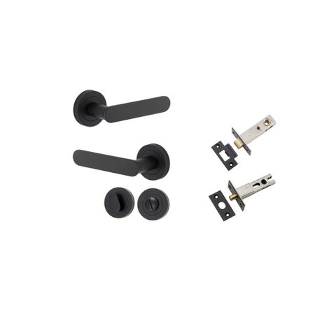 Iver TRA0333KPRIV60 Bronte Door Lever Round Rose Privacy Kit MB