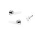 Iver TRA0334KIBPRIV60 Bronte Door Lever Round Rose Inbuilt Privacy Kit PC