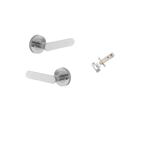 Iver TRA0335KIBPRIV60 Bronte Door Lever Round Rose Inbuilt Privacy Kit Bc